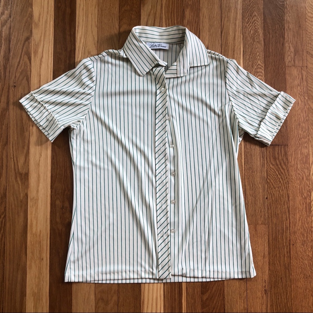 Vintage Lucky Winner Striped Blouse